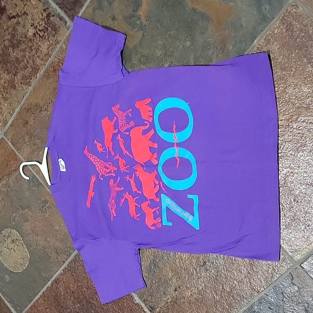 Vintage San Diego Zoo Large graphic single stitch t-shirt